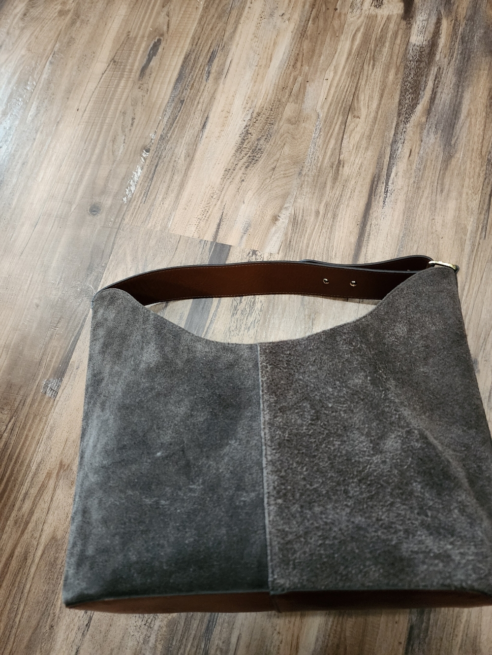 Genuine Suede Tote Carryall Bag